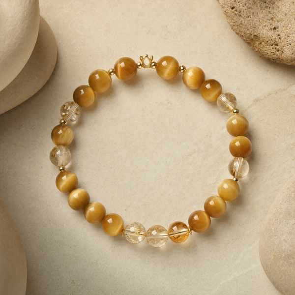 Golden Tiger Eye Crystal Bracelet