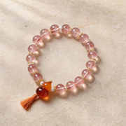 Strawberry Quartz Gourd Bracelet