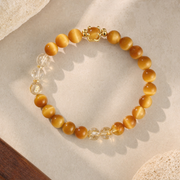 Golden Tiger Eye Crystal Bracelet