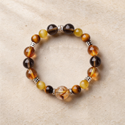 Golden Tiger Eye and Citrine Bracelet