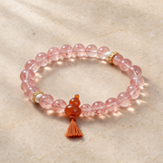 Strawberry Quartz Gourd Bracelet
